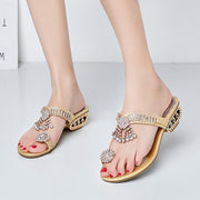 Western style rhinestone decor sandal for women