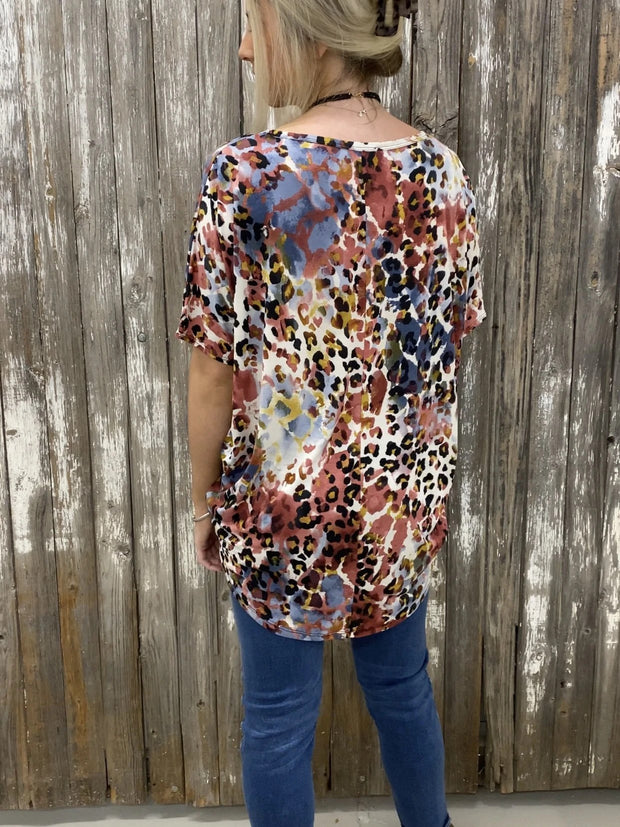Street style leopard printed shirt