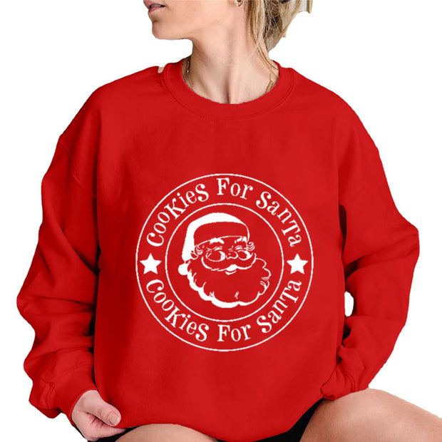Red christmas hoodie top