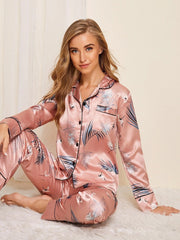 Spring/Autumn women sweet long-sleeved pajamas