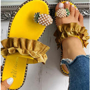 Fashion pineapple decorated slipper